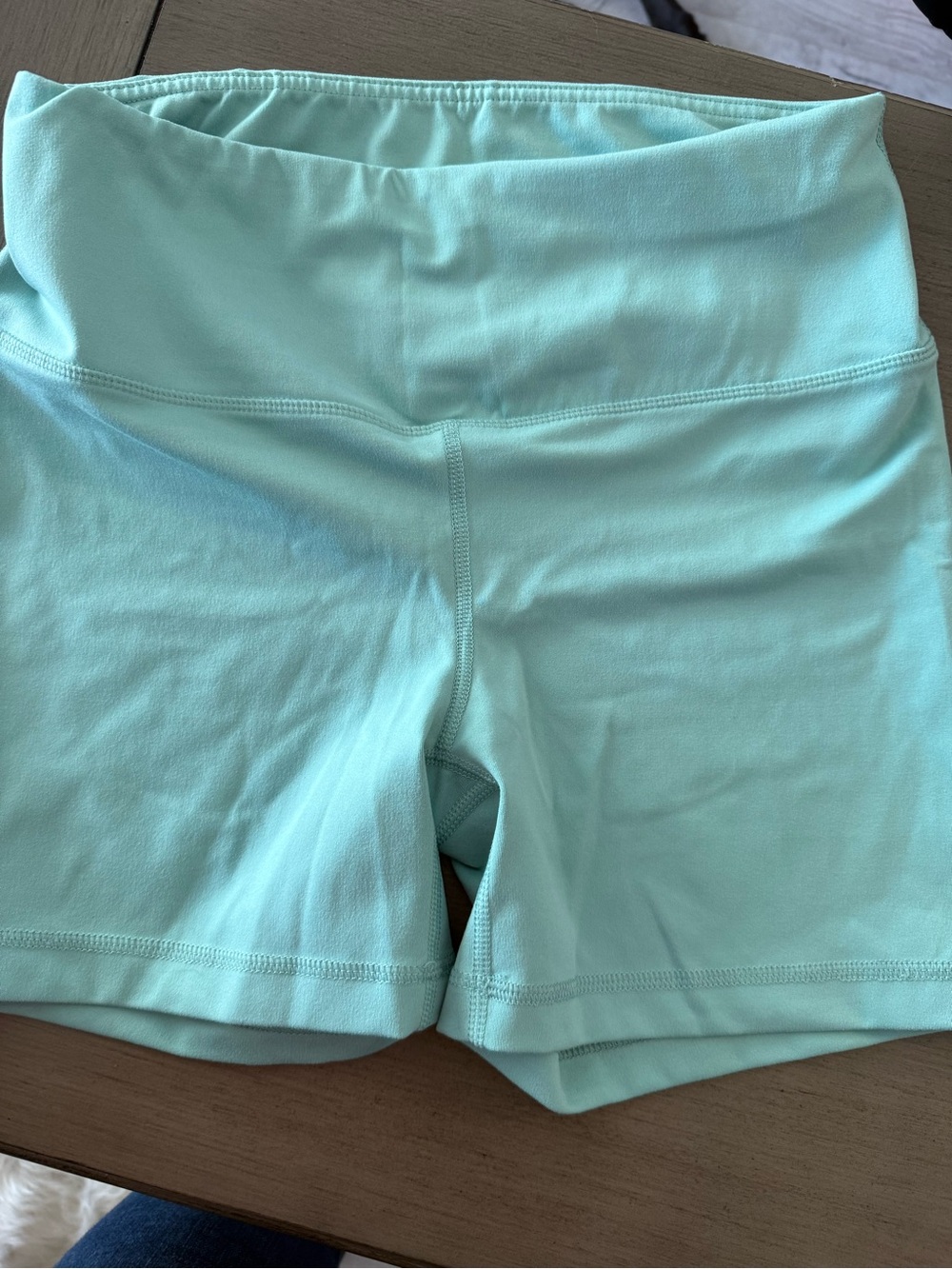 Yogalicious Mint High-Rise Athletic Bike Shorts
